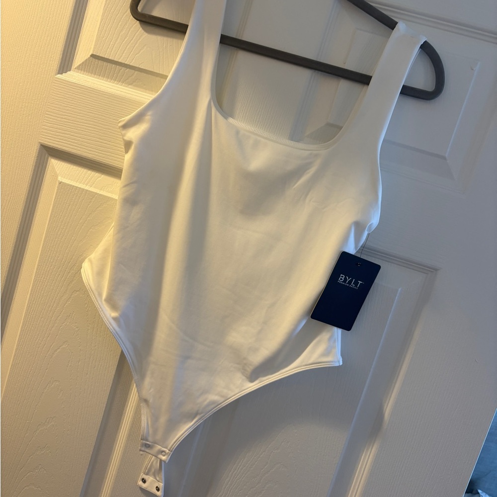 BYLT Basics White Bodysuit
